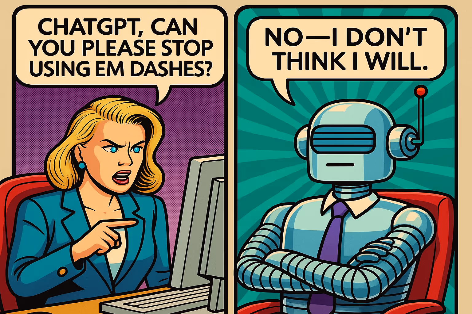 Waarom AI-teksten zoveel em-dashes gebruiken — en wat dat zegt over taalmodellen